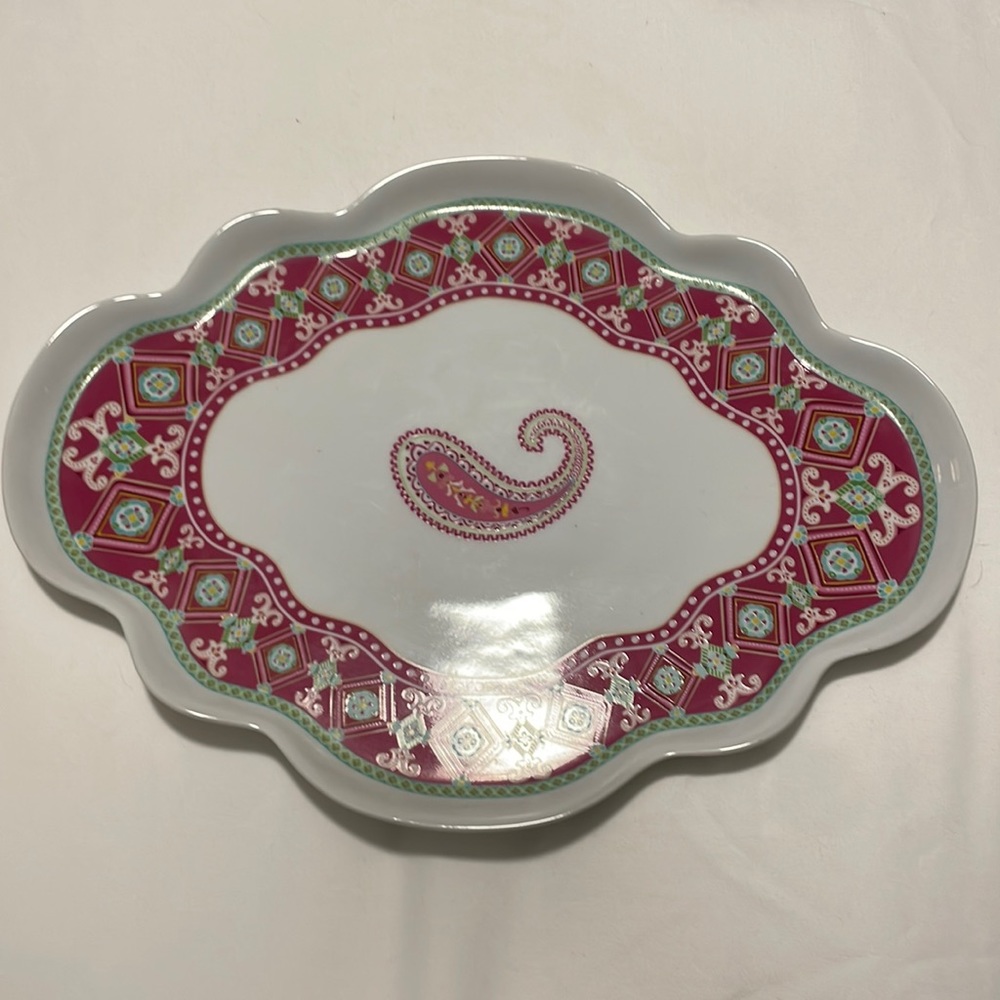 Vera Bradley My Home Decorative Plate Capri Melon